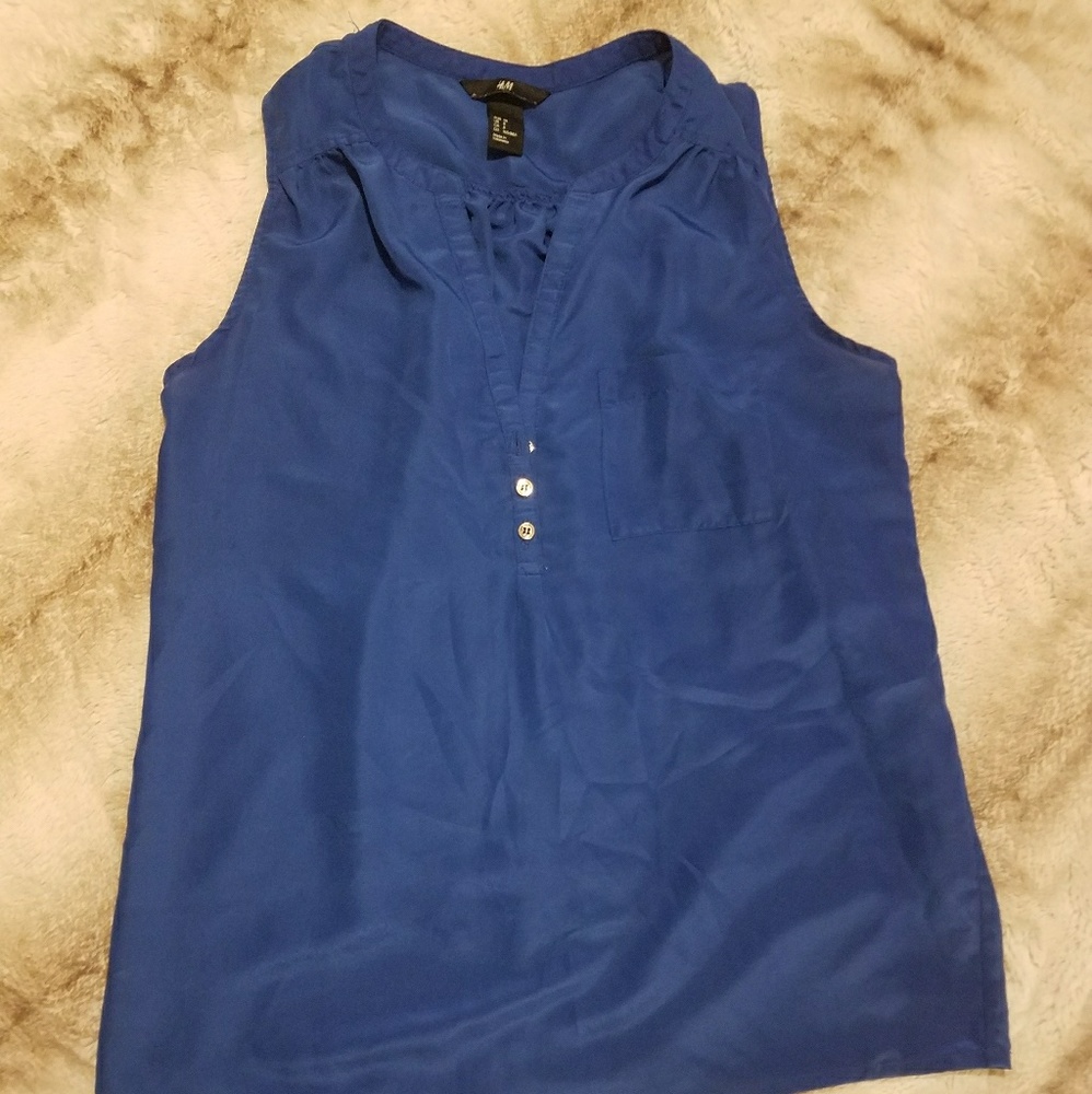 silky never worn h&m sleeveless shirt
